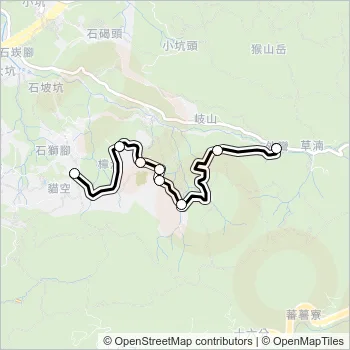 貓空左線-指南宮線 Bus Line Map