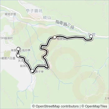 貓空左線-指南宮線 Bus Line Map