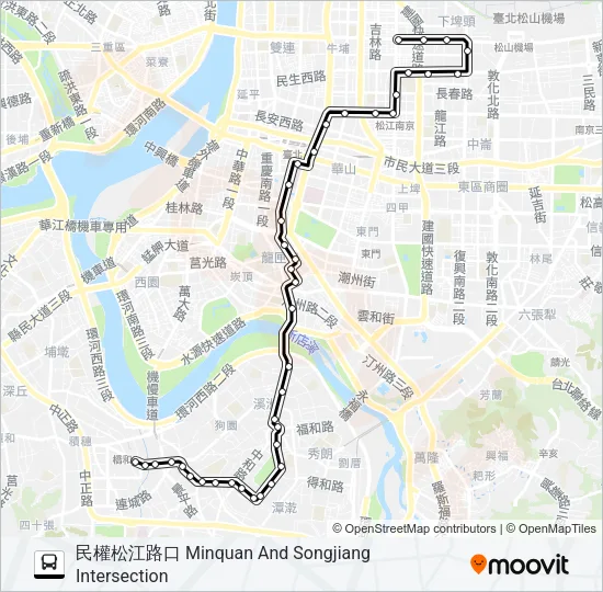 5 Bus Line Map