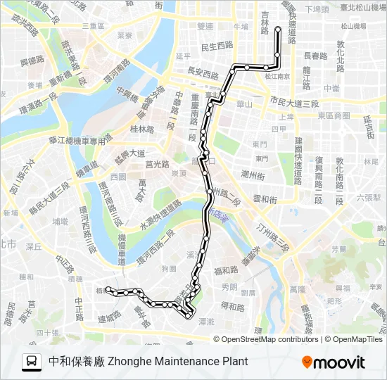 5 Bus Line Map