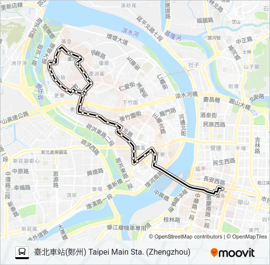 14 Bus Line Map