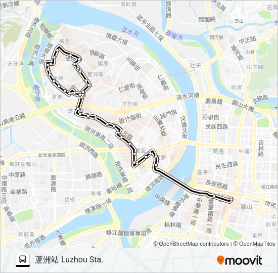 14 Bus Line Map