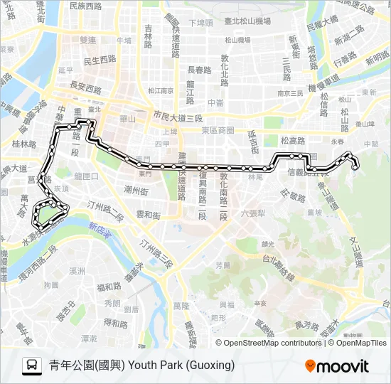 20 Bus Line Map
