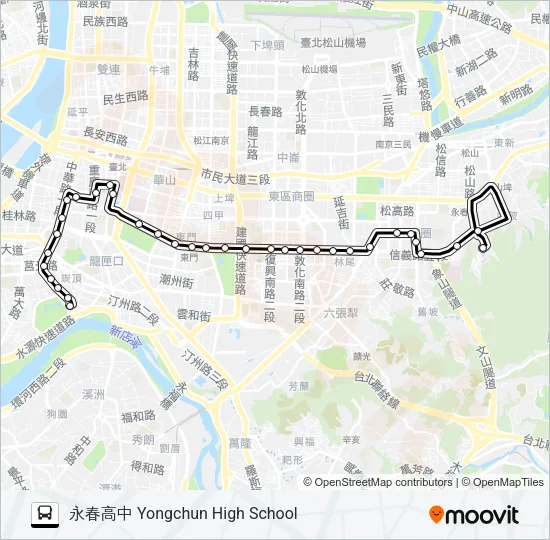 20 Bus Line Map