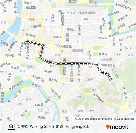 22 Bus Line Map