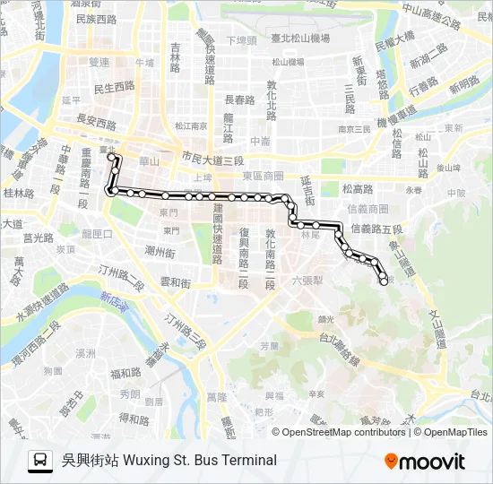37 Bus Line Map