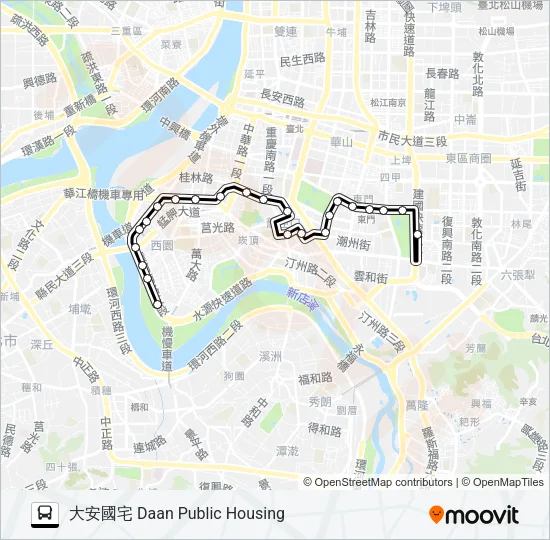 巴士38的線路圖