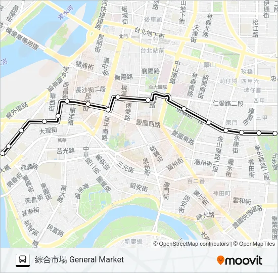 38 Bus Line Map