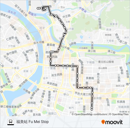 41 bus Line Map