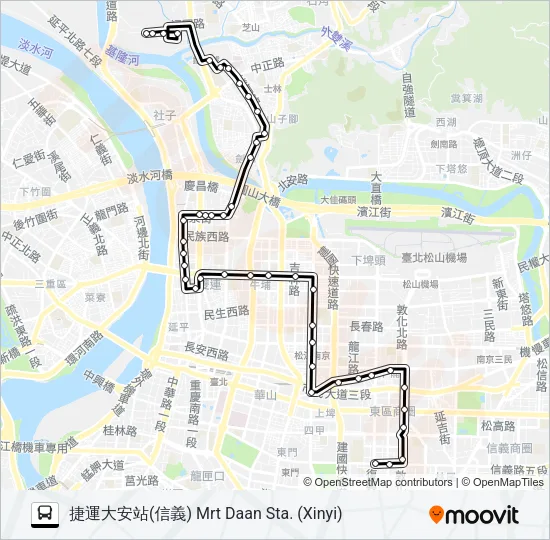 41 Bus Line Map