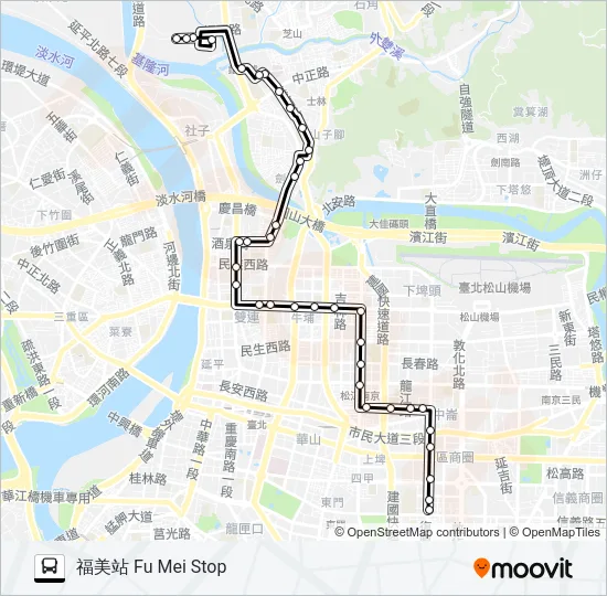 41 Bus Line Map