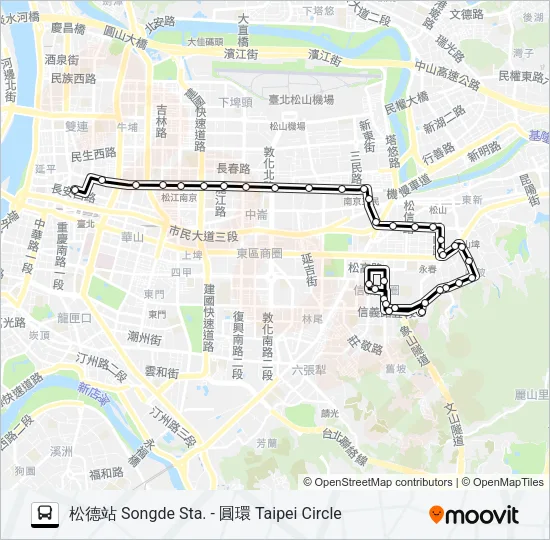 46 Bus Line Map