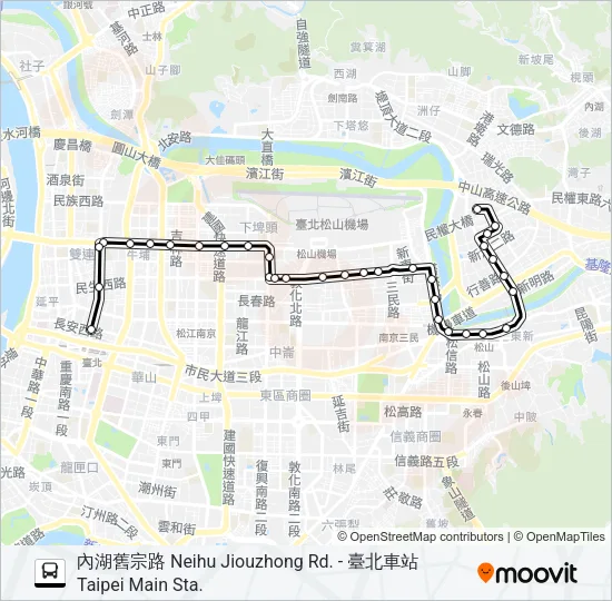 63 Bus Line Map