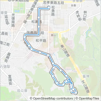 藍5 Bus Line Map