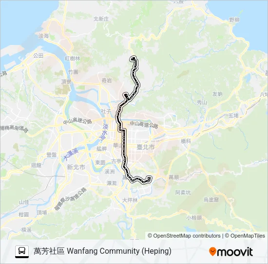 109 Bus Line Map