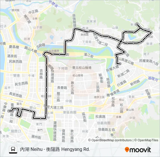 222 Bus Line Map