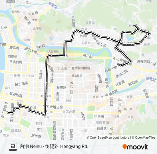 222 Bus Line Map