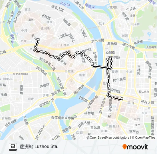 274 Bus Line Map