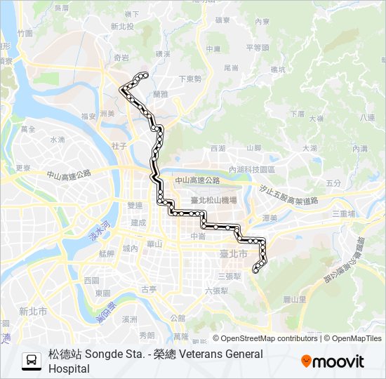 277 bus Line Map