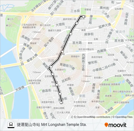 38區 Bus Line Map