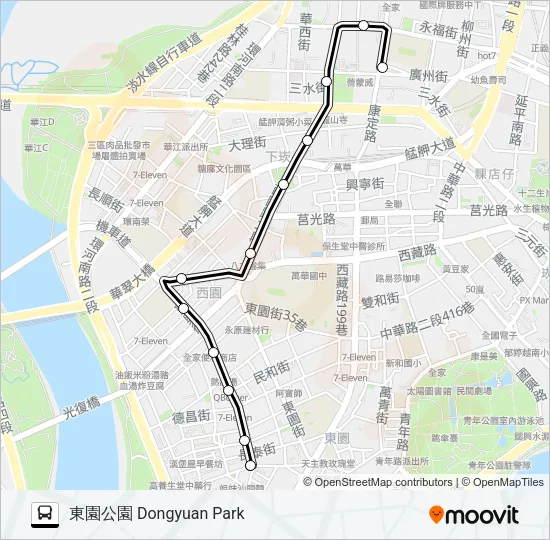 38區 Bus Line Map