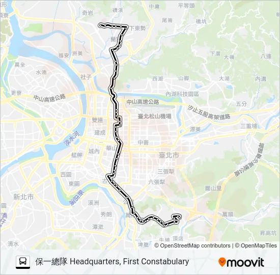 606 Bus Line Map