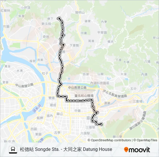 612 Bus Line Map