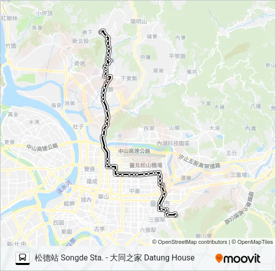612 Bus Line Map
