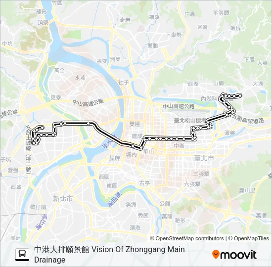 652 Bus Line Map