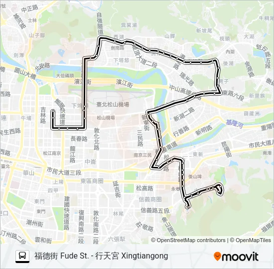 286副 Bus Line Map