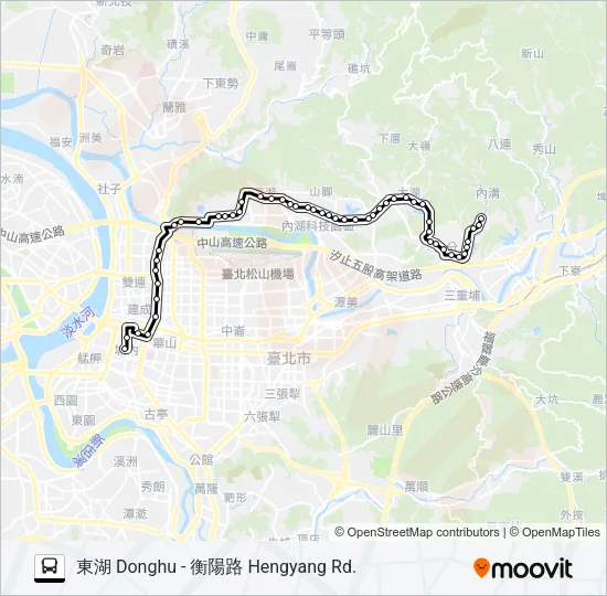 內湖幹線 Bus Line Map