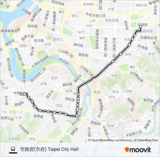 通勤12 Bus Line Map