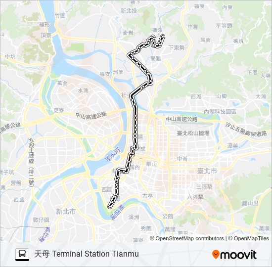 重慶幹線 bus Line Map