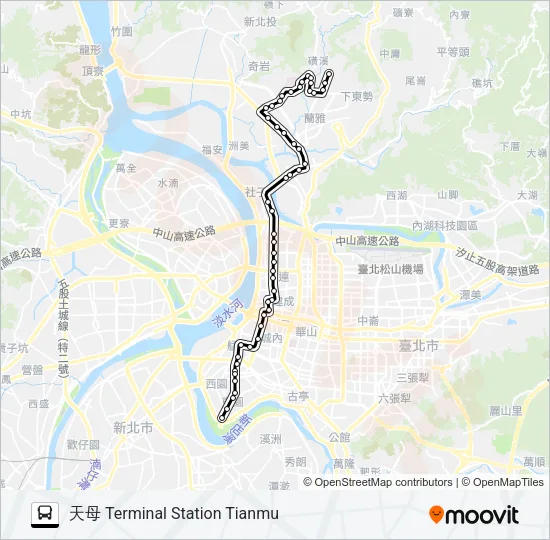 重慶幹線 Bus Line Map
