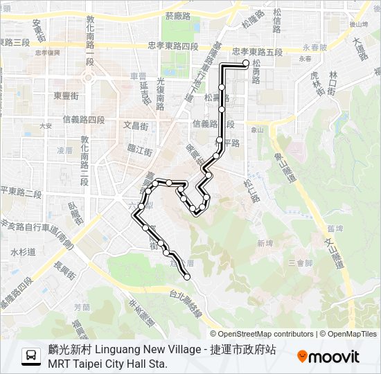 市民小巴7 Bus Line Map
