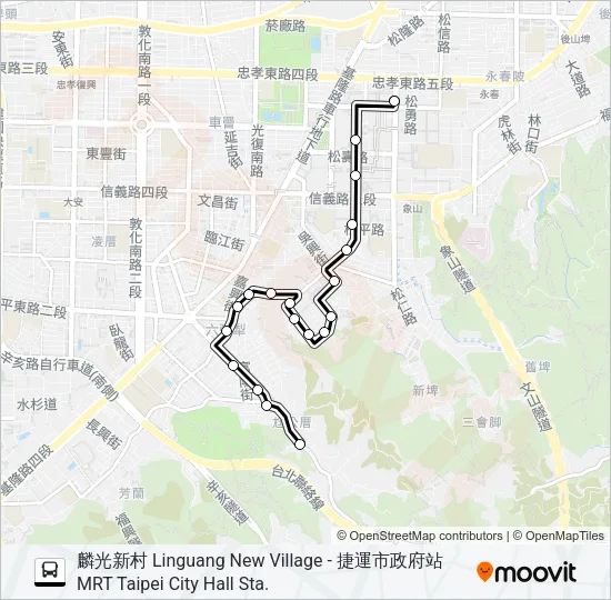 巴士市民小巴7的線路圖