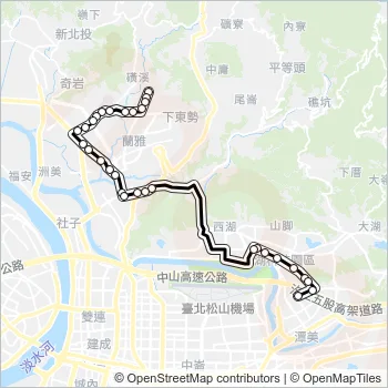 內科13往內科 Bus Line Map