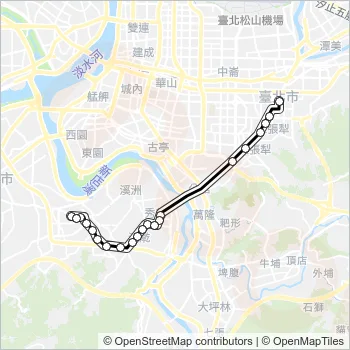 通勤11去程半 Bus Line Map