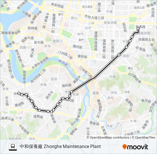 通勤11去程半 bus Line Map