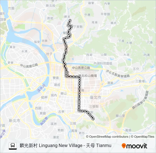 685繞忠義街德行東路 Bus Line Map