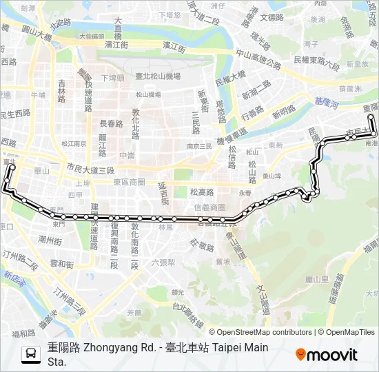 88 Bus Line Map