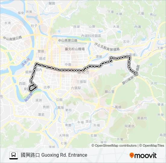 212 Bus Line Map