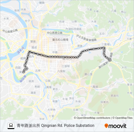 212夜 Bus Line Map