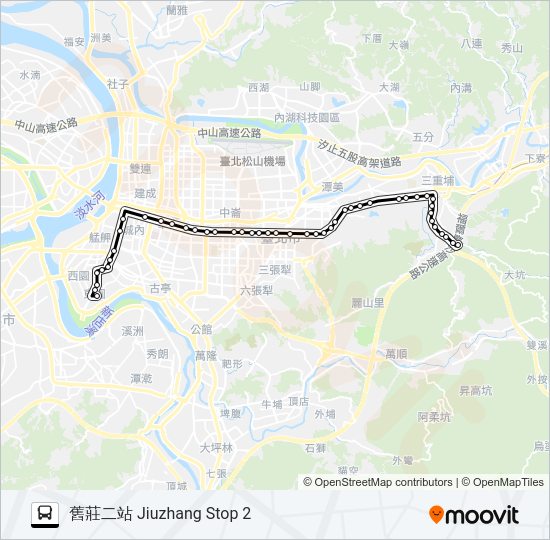 212直 bus Line Map