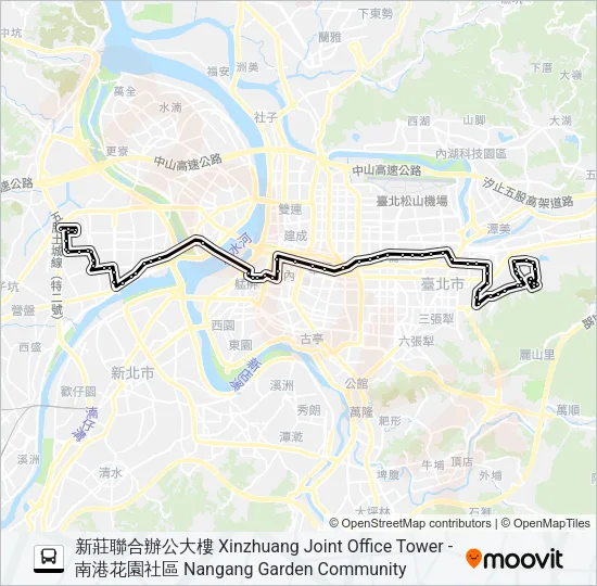 257路 Bus Line Map