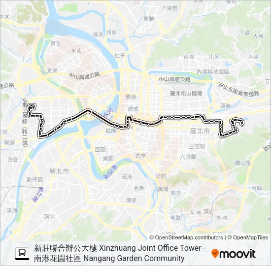 257路 Bus Line Map