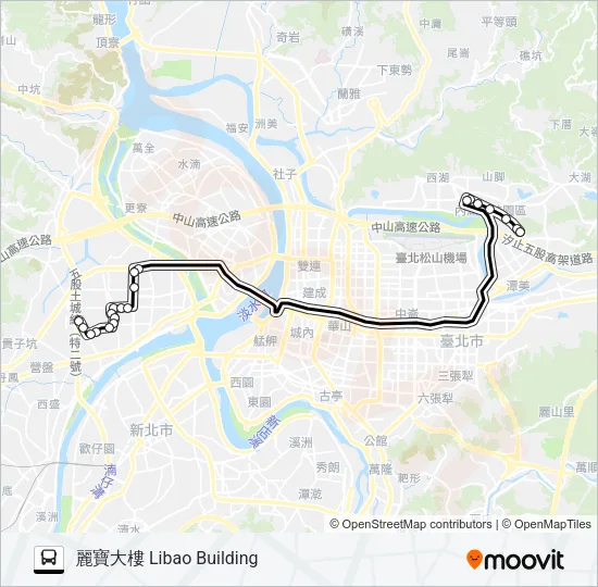 內科11(新莊-內科) Bus Line Map