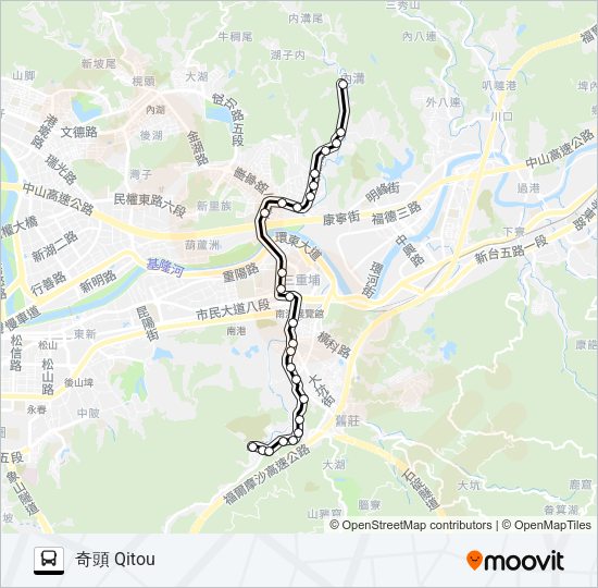小1 Bus Line Map