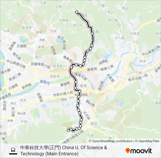 小1 Bus Line Map