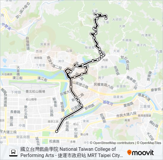 小2 bus Line Map